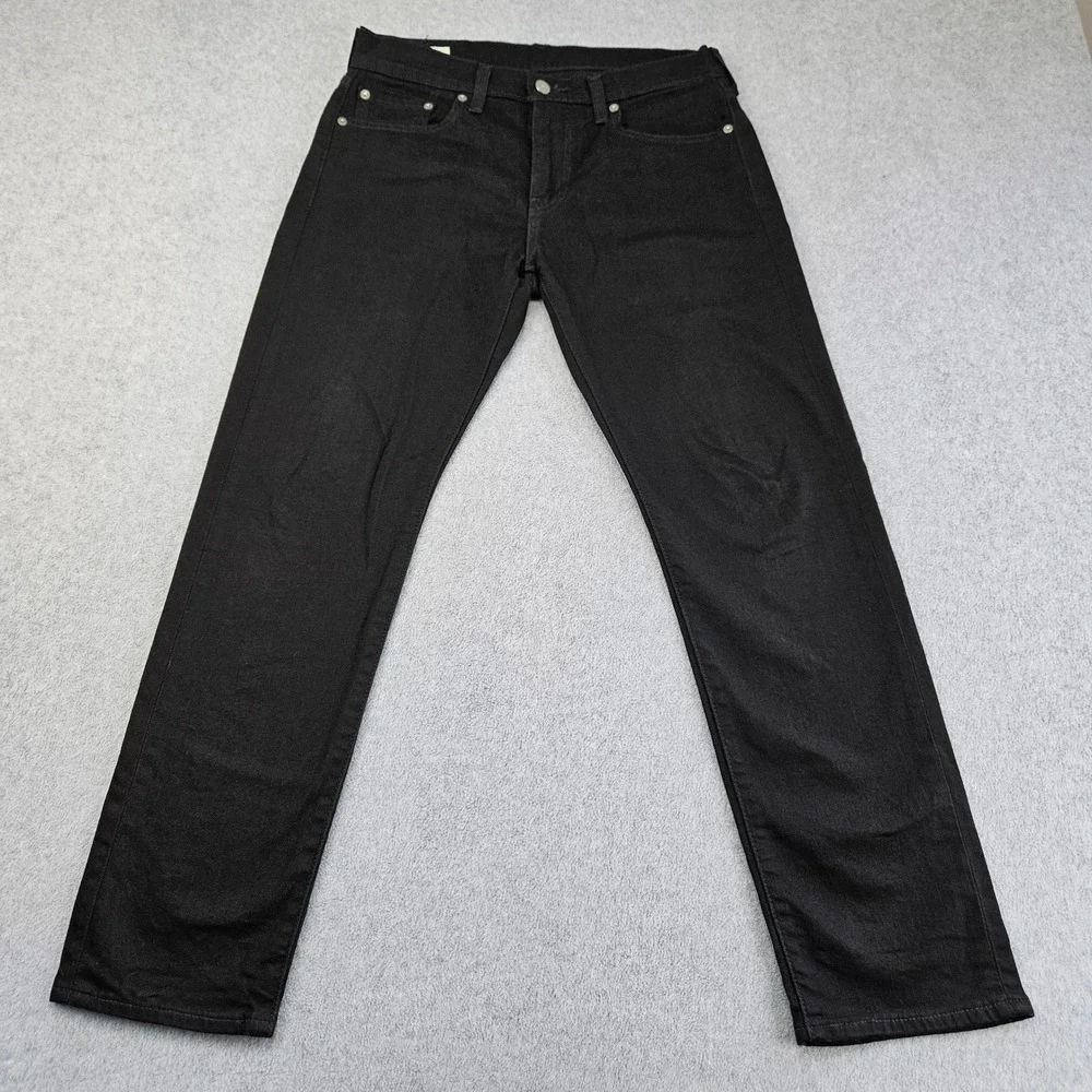 LEVIS PREMIUM 502 | Taper Fit Black Denim Jeans Mens 29x30